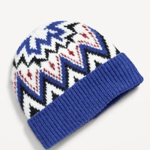 BUNDLE: Old Navy Unisex Fair Isle Beanie & Scarf Bundle - Picture 1 of 17